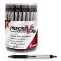 Pens | Pilot PIL84067 Extra-Fine 0.5 mm Black Ink Retractable Precise V5RT Roller Ball Pen - Black Barrel (30/Pack) image number 3