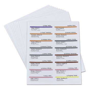 Smead 64915 Viewables 3.5 in. Wide 1/3-Cut Label Pack Refill Hanging Folder Tabs and Labels - White (160/Pack)