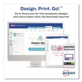 Label & Badge Holders | Avery 74520 4 x 3 Top-Load Necklace-Style Badge Holder with Laser/Inkjet Insert - White (50/Box) image number 4
