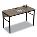 Office Desks & Workstations | Linea Italia LITUR600NW Urban Series 47.25 in. x 23.75 in. x 29.5 in. Desk Workstation - Natural Walnut image number 3