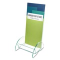 Desk Shelves | Deflecto 775383 4.5w x 4.5d x 7.88h Euro-Style Leaflet Size DocuHolder - Green Tinted image number 0
