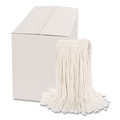 Mops | Boardwalk BWK2020RCT #20 Cut-End Rayon Wet Mop Head - White (12/Carton) image number 0
