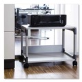Office Carts & Stands | Durable 371010 System 48 23.6 in. x 18.7 in. x 17 in. 2 Shelves Metal Multi-Function Trolley - Gray image number 2