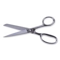 Arts & Crafts Supplies | ACME 10257 8 in. Long 3.88 in. Cut Length Hot Forged Carbon Steel Shears - Straight Nickel Handle image number 1