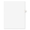 Dividers & Tabs | Avery 11919 11 x 8.5 Avery Style Preprinted Legal Exhibit Side 10-Tab Index Dividers - White (25/Pack) image number 0