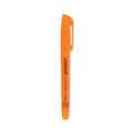 Highlighters | Universal UNV08853 Chisel Tip Fluorescent Orange Ink Orange Barrel Pocket Highlighters (1 Dozen) image number 0