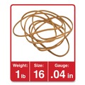 Rubber Bands | Universal UNV00116 0.04 in. Gauge Size 16 Rubber Bands - Beige (1900/Pack) image number 2