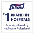Hand Wipes | PURELL 9111-12 5.78 in. x 7 in. Premoistened Hand Sanitizing Wipes - Fresh Citrus, White image number 2