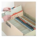 File Folders | Smead 19091 Eight SafeSHIELD Fasteners 2/5-Cut Tabs 3 Dividers Legal Size Pressboard Classification Folders - Gray-Green (10/Box) image number 5
