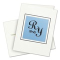 Envelopes & Mailers | Avery 03379 4.25 in. x 5.5 in. 65 lbs. Inkjet Note Cards with Matching Envelopes - Textured Uncoated White (50 Cards, 2 Cards/Sheet, 25 Sheets/Box) image number 1