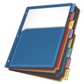File Folders | Cardinal 84013 11 x 8.5 Expanding Pocket 8-Tab Index Dividers - Assorted (8/Pack) image number 1