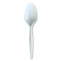 Cutlery | Boardwalk BWKSPOONWHPS Heavyweight Wrapped Polystyrene Teaspoon Cutlery - White (1000/Carton) image number 1