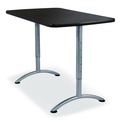 Office Desks & Workstations | Iceberg 69317 ARC 30 in. x 60 in. x 30 - 42 in. Height-Adjustable Table - Graphite/Silver image number 1