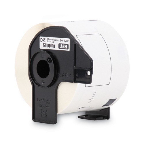Labels | Brother DK1202 2.4 in. x 3.9 in. Die-Cut Shipping Labels - White (1-Roll) image number 0