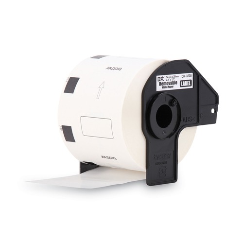 Labels | Brother DK3235 1.1 in. x 2.1 in. Die-Cut Removable Paper Labels - White image number 0
