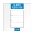 Bulletin Boards | AT-A-GLANCE AW503028 18 in. x 24 in. Undated WallMates Self-Adhesive Dry Erase Monthly Planning Surfaces - White/Gray/Orange Sheets image number 3