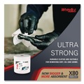 Paper Towels and Napkins | WypAll 41025 12.4 in. x 12.2 in. Power Clean Jumbo Roll X80 Heavy Duty Cloths - White (475/Roll) image number 6
