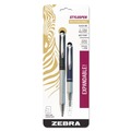 Pens | Zebra 33602 StylusPen Medium 1 millimeter Retractable Telescopic Ballpoint Pen/Stylus - Black Ink/Blue/Gray Barrel (2/Pack) image number 0