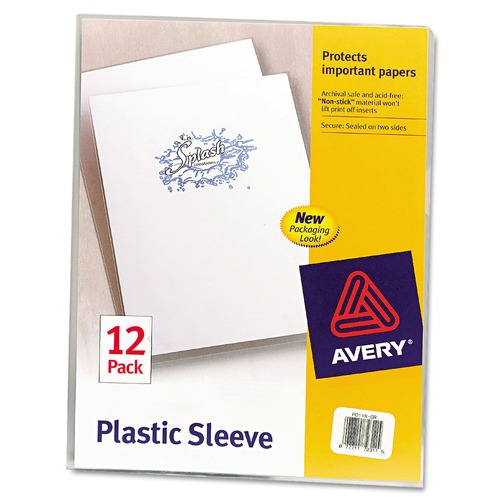 Sheet Protectors | Avery 72311 Letter Size Plastic Sleeves - Clear (12/Pack) image number 0