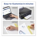 Binders | Avery 11511 11 in. x 8.5 in. 5-Tab 3-Hole Punched Customizable Print-On Dividers - White (5/Pack) image number 7