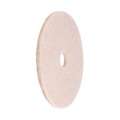 Cleaning & Janitorial Accessories | Boardwalk BWK4017NHE 17 in. Diameter Natural Hog Hair Burnishing Floor Pads - Tan (5/Carton) image number 2