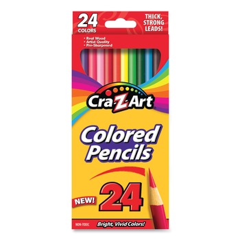 Cra-Z-Art 10403WM40 Colored Pencils - Assorted Lead and Barrel Colors (24/Set)