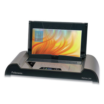 Fellowes Mfg Co. 5219501 20.88 in. x 9.44 in. x 3.94 in. 600 Sheets Helios 60 Thermal Binding Machine - Platinum/Graphite