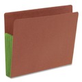 File Folders | Smead 73680 3.5 in. Expansion Drop-Front End Tab File Pockets - Redrope/Green/Letter Size (10/Box) image number 2