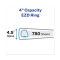 Binders | Avery 79604 3 Locking One Touch EZD Rings 4 in. Capacity 11 in. x 8.5 in. Heavy-Duty View Binder with DuraHinge - Black image number 3