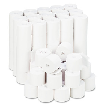 Universal UNV22200 2.25 in. x 165 ft. 0.5 in. Core Impact and Inkjet Print Bond Paper Rolls - White (100/Carton)