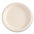 Bowls and Plates | Boardwalk BWKPLATE9NPFA 9 in. Diameter Bagasse PFAS-Free Dinnerware Plate - Tan (500/Carton) image number 1