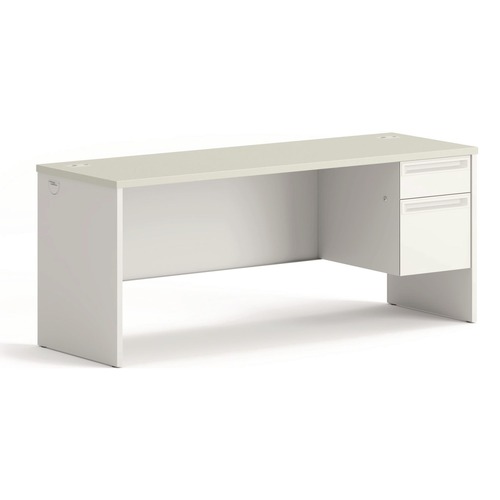 Office Desks & Workstations | HON H38856R.B9.Q 38000 Series 72 in. x 24 in. x 29.5 in. Single Right Pedestal Credenza - Silver/Gray image number 0