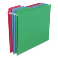File Folders | Smead 64053 1/3-Cut Tabs Letter Size FasTab Hanging Folders - Assorted Colors (18/Box) image number 0