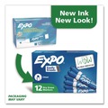 Back to School Sale | EXPO 80003A Broad Chisel Tip Low-Odor Dry-Erase Marker - Blue (1-Dozen) image number 5