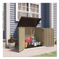 Office Filing Cabinets & Shelves | Suncast BMS3400X 4 ft. 5 in. x 2 ft. 8.5 in. x 3 ft. 9.5 in. Horizontal Storage Shed - Sand/Slate image number 2