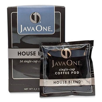 FACILITY MAINTENANCE SUPPLIES | Java One 39840306141 Single Cup Coffee Pods - House Blend (14/Box)