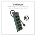 Surge Protectors | Belkin F9D1000-15 885 J 10 AC Outlets 15 ft. Cord Metal SurgeMaster Surge Protector - Dark Gray image number 4