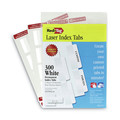 Dividers & Tabs | Redi-Tag B39170 2 in. Wide 1/5-Cut Inkjet Printable Index Tabs - White (300/Pack) image number 0