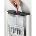 Office & Office Supplies | Durable 196823 54-Key 11.75 x 4.63 x 15.75 Brushed Aluminum Key Box Plus - Silver image number 3