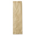 Food Service | General 40036 4.25 in. x 2.5 in. x 16 in. Quart Size Liquor-Takeout Paper Bags - Natural (500/Bundle) image number 2