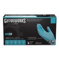 Disposable Gloves | Ammex INPF49100 9.5 in. Long 5 mil Thick Powder-Free Industrial Nitrile Gloves - XX-Large, Blue (1000/Carton) image number 1