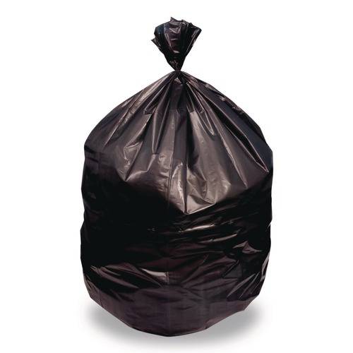 Trash Bags | Heritage H9250AK 46 in. x 50 in. 60 gal. 1.5 mil Linear Low Density Stock Trash Bags - Black (100/Carton) image number 0