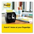 Sticky Notes & Post it | Post-it Pop-up Notes OWL-330-BK Pop-Up Note Dispenser For 3 in. x 3 in. Pads Includes 45-Sheet Citron Super Sticky Dispenser Pop-Up Pad - Owl-Shaped Black image number 3