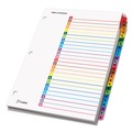Binders | Cardinal 60218 11 x 8.5 OneStep Printable Table of Contents and A to Z Dividers - White/Assorted Tabs (26/Set) image number 1