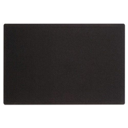 Bulletin Boards | Quartet 7684BK 48 in. x 36 in. Oval Office Fabric Board - Black Surface image number 0
