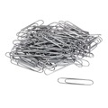 Paper Clips | Universal A7072220 Smooth Paper Clips - Jumbo, Silver (100/Box, 10 Boxes/Pack) image number 1
