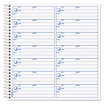 TOPS 44165 1400 Forms Total One-Part (No Copies) 4 in. x 1.14 in. Voice Mail Message Book