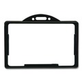 Label & Badge Holders | Advantus 75656 3.68 in. x 2.38 in. Horizontal ID Card Holders - Black (25/Pack) image number 1
