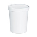 Food Trays, Containers, and Lids | SOLO KHB32A-2050 32 oz Flexstyle Double Poly Paper Food Combo Packs - White (10/Carton) image number 1