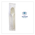 Cutlery | Boardwalk BWKSPOONMWPPIW 5.31 in. Mediumweight Wrapped Polypropylene Spoon Cutlery - White (1000/Carton) image number 6